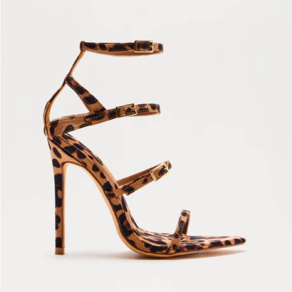 Stirling Heeled Sandals - Leopard